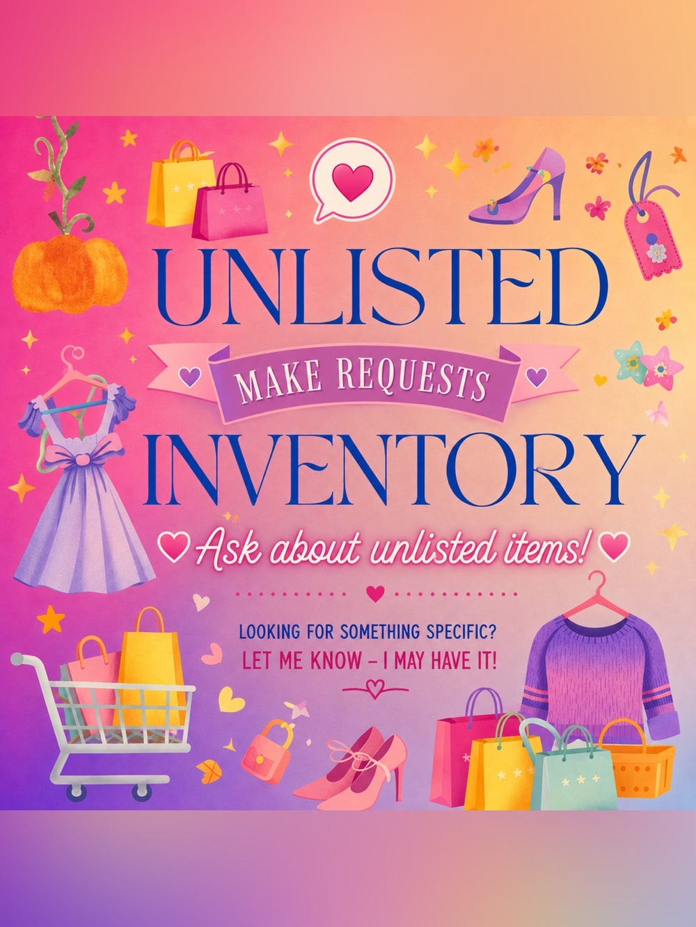 Live Show Unlisted Inventory Flyer